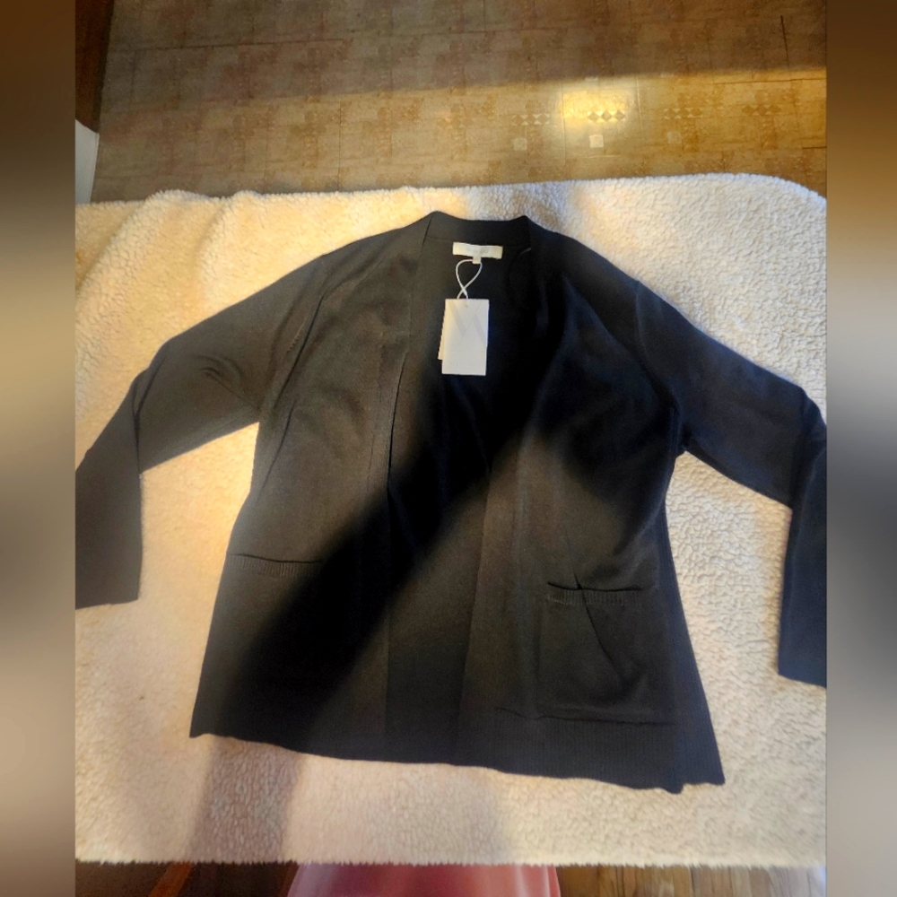 NWT Verve Ami Black Cardigan XL